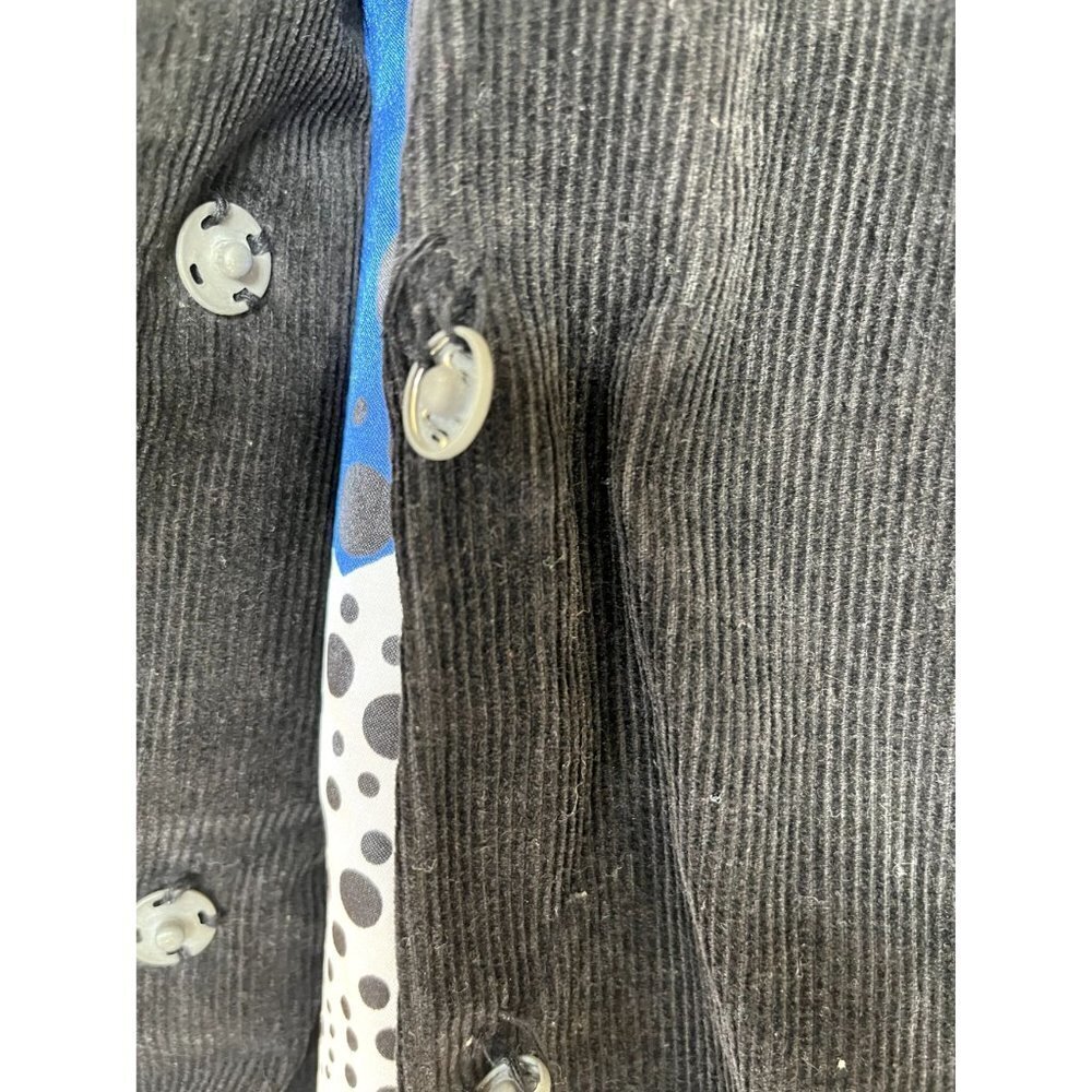Adorable Jolt Boho Corduroy Black Coat - Picture 9 of 14